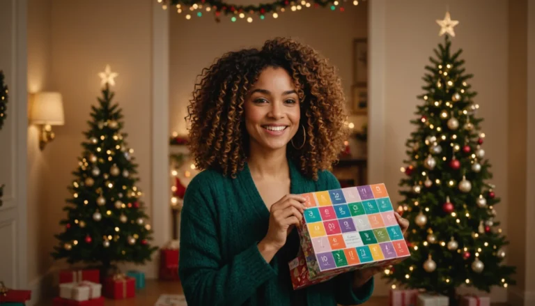 calendrier de l'avent cheveux bouclés