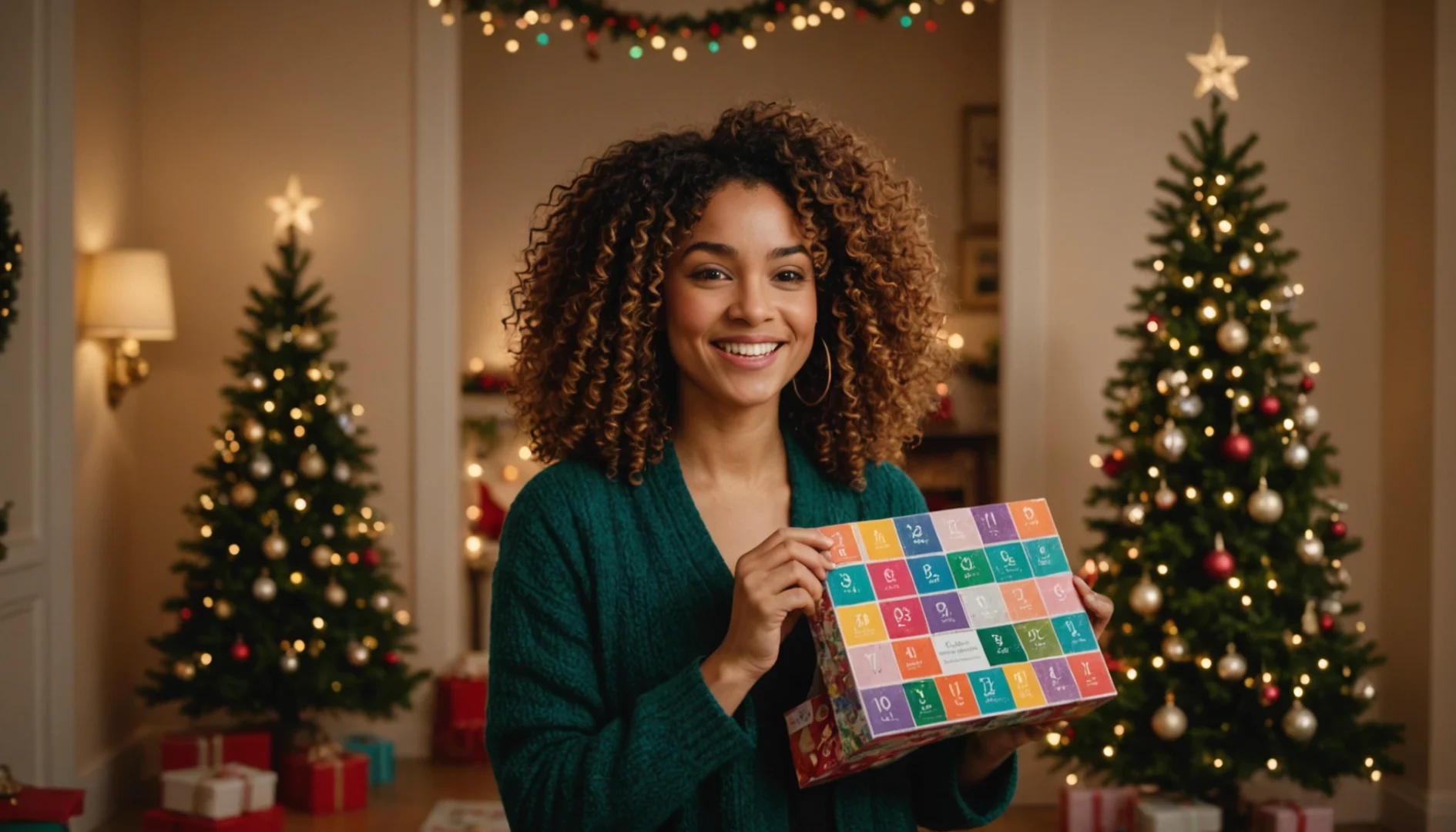 calendrier de l'avent cheveux bouclés