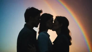 bisous arc en ciel adulte