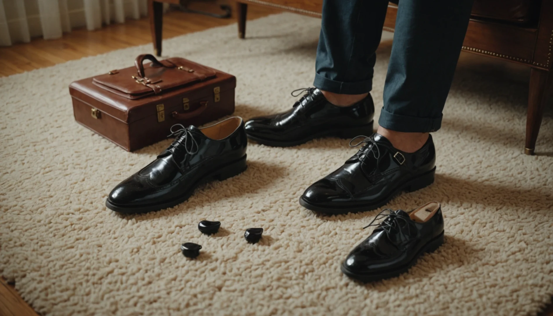 réparer chaussures vernies craquelées