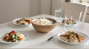combien de riz par personne