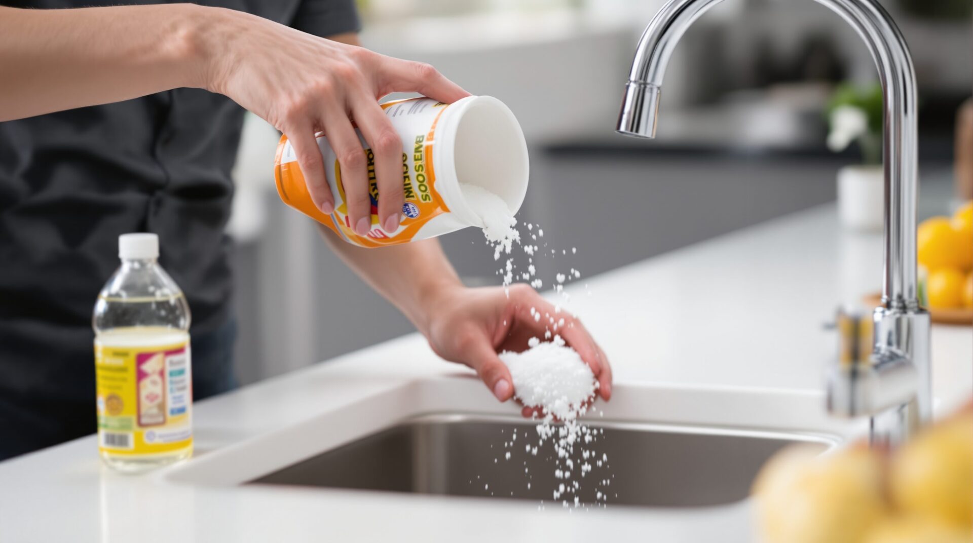 déboucher une canalisation avec du bicarbonate de soude