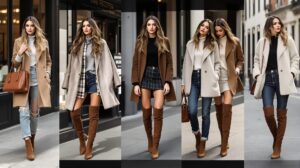 comment porter des bottes hautes marrons
