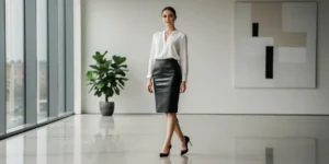 comment porter la jupe en cuir