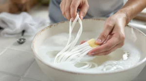 comment nettoyer des lacets blancs à la main