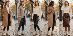 look bottines beige