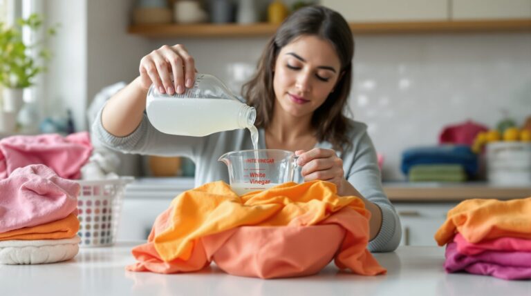 quel quantité de vinaigre blanc pour fixer les couleurs