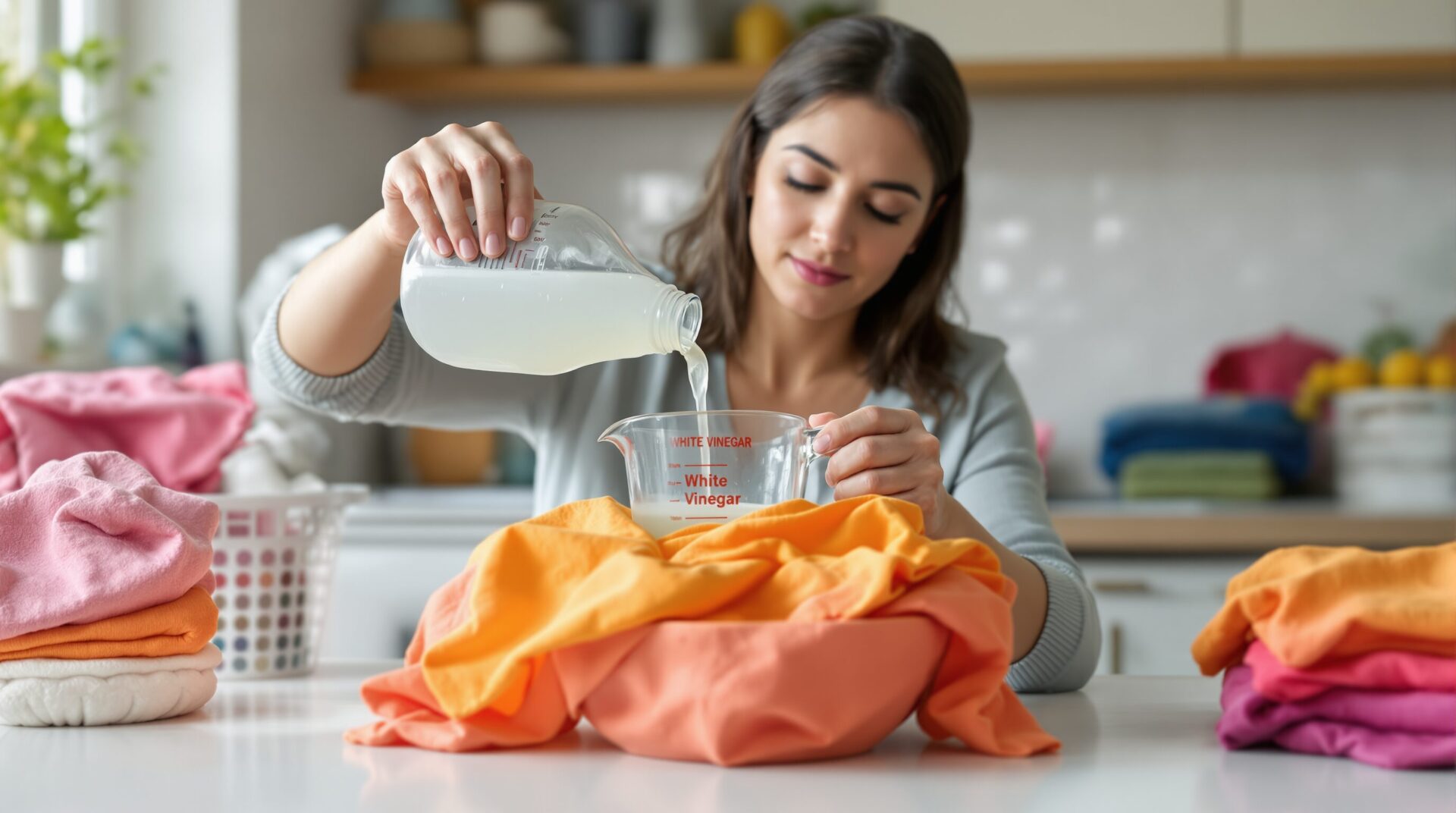 quel quantité de vinaigre blanc pour fixer les couleurs