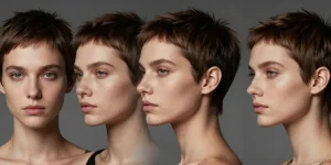 hyper stylée coupe courte femme moderne