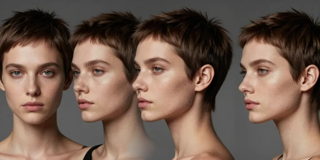 hyper stylée coupe courte femme moderne