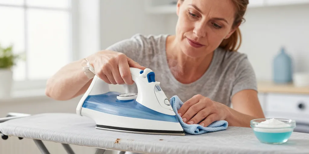 nettoyer la semelle de fer