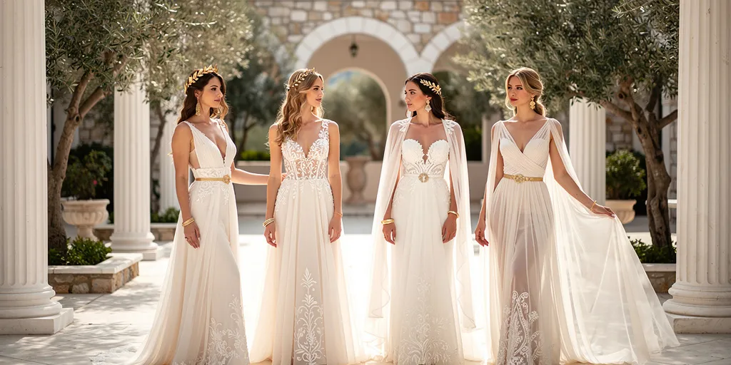 robe de mariée grec