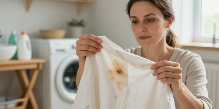 taches eau de javel sur vetement