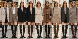 tenue avec cuissarde plate