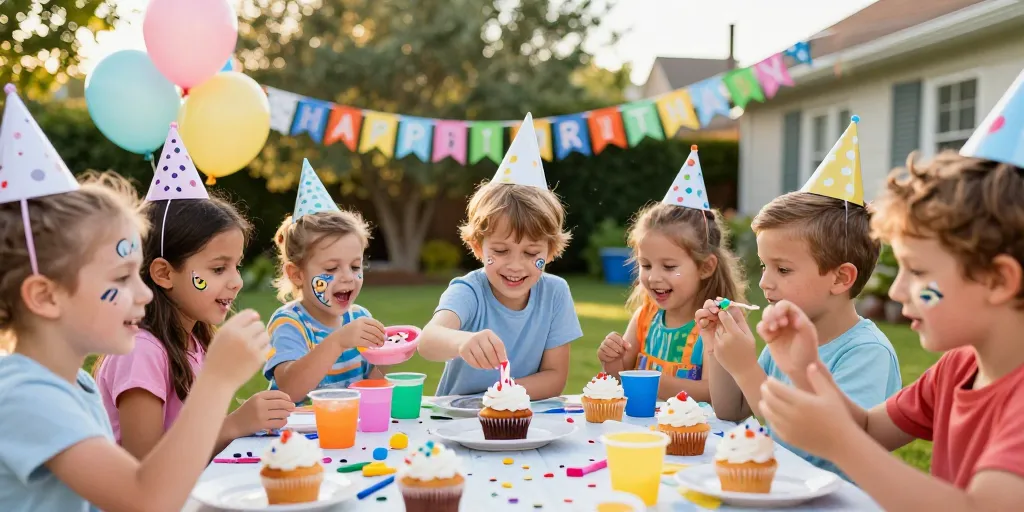 Activités pour enfants de 6 à 7 ans lors d’un anniversaire