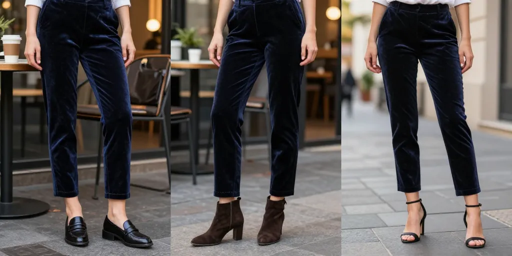 quelle chaussure avec pantalon velours femme