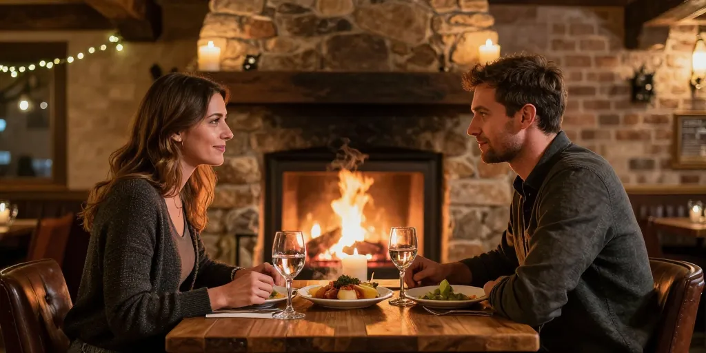 restaurant avec cheminée