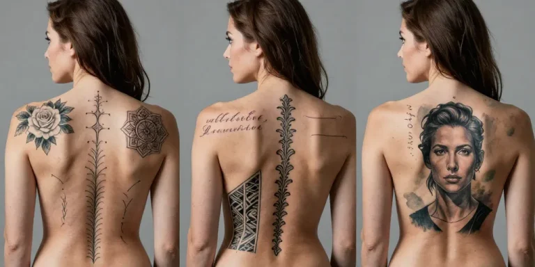 tatouage dos femme