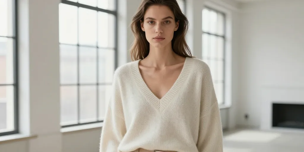 comment porter un pull col v femme