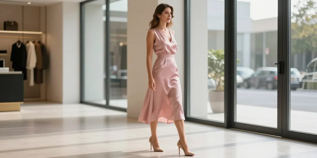 quelles chaussures avec robe rose poudré