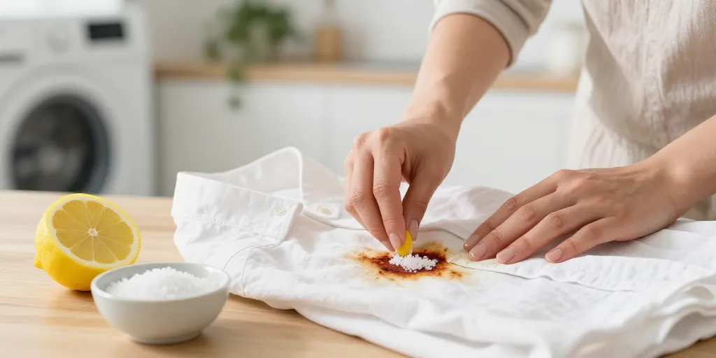 comment enlever tache de rouille sur tissu